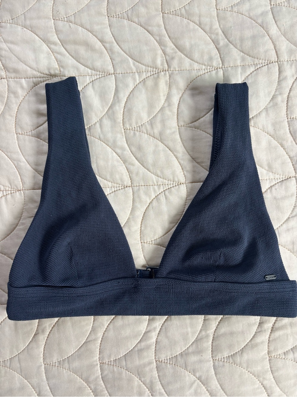 Rip Curl Navy Textured Wireless Swim Bralette